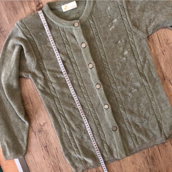 🧚 Vintage green cardigan - Picture 6 of 6